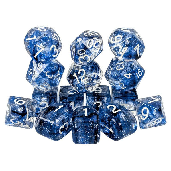 15-Set Sunken Silver Dice Role 4 Initiative