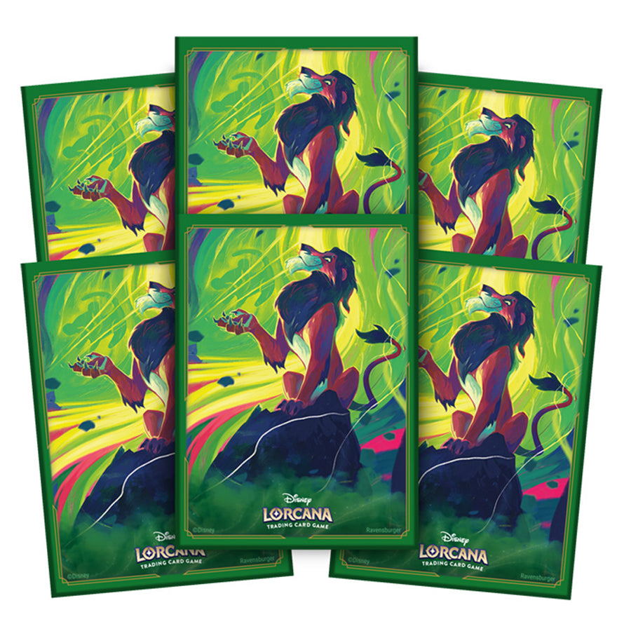 Disney Lorcana 65ct Sleeves: Azurite Sea (2 options) Supplies Ravensburger DP AZU Scar