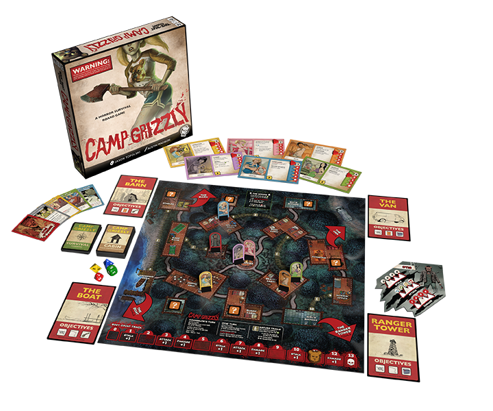 Camp Grizzly Second Edition Board Games Trick Or Treat Studios
