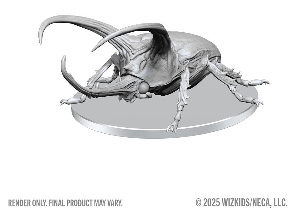 WizKids Deep Cuts Unpainted Miniatures: W28 Giant Rhinoceros Beetle Miniatures WizKids WZK Giant Rhinoceros Beetle