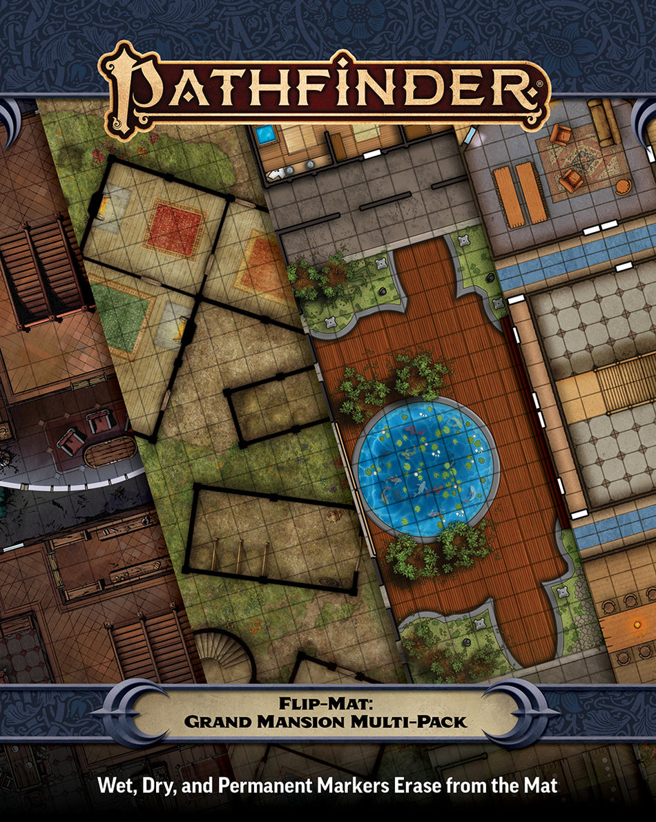 Pathfinder Flip-Mat Grand Mansion Multi-Pack Role Playing Games Paizo PF FM Grand Mansion Multi-Pack