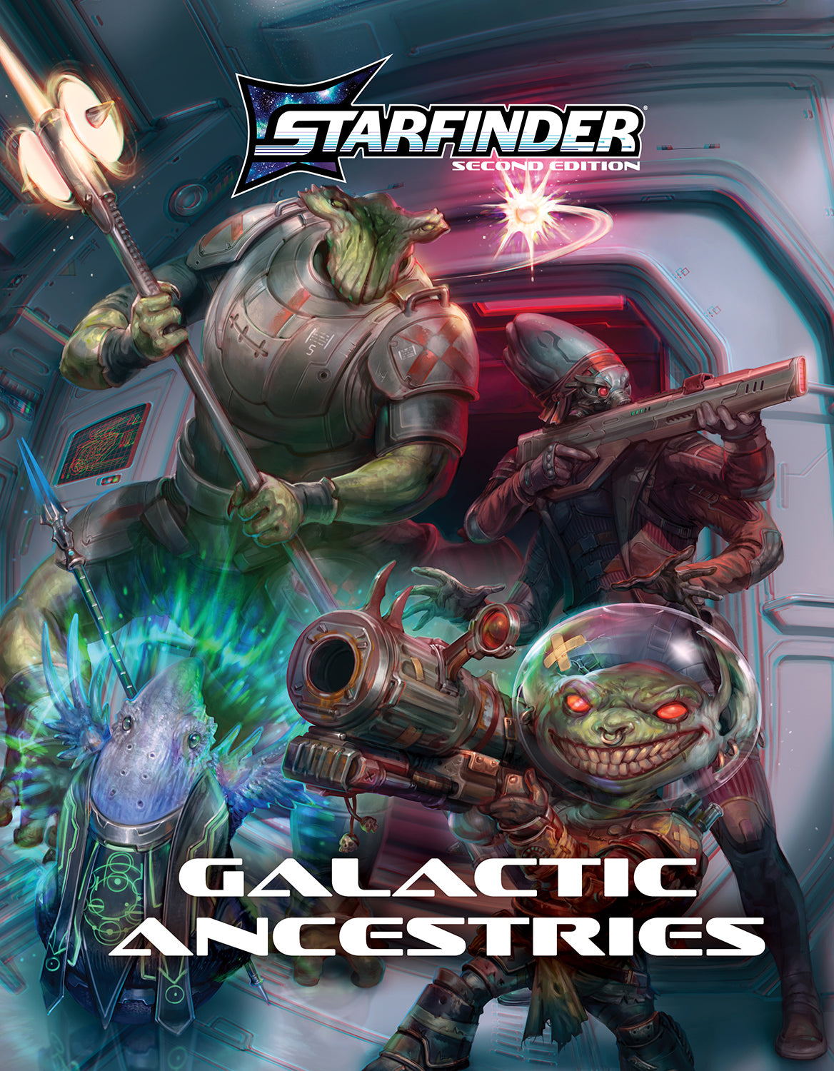 Starfinder 2E Galactic Ancestries Pocket Edition RPG Maps Paizo SF 2E Galactic Ancestries PE