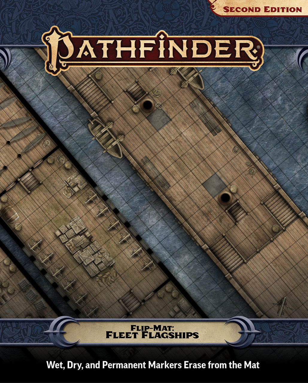 Pathfinder Flipmat Fleet Flagship Role Playing Games WizKids PF FM Fleet Flagship