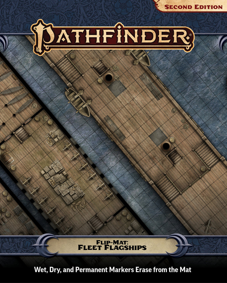 Pathfinder Flipmat Fleet Flagship Role Playing Games WizKids PF FM Fleet Flagship