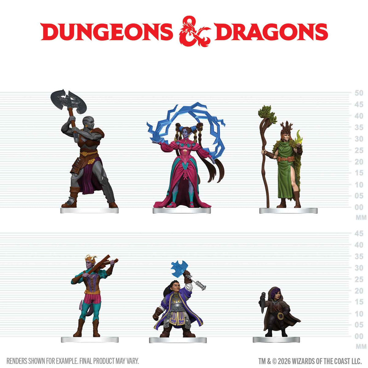 D&D Icons of the Realms: W29 Player's Handbook - Spells n Steel Starter Set Miniatures WizKids IotR Swords n Spells n Steel Starter Set