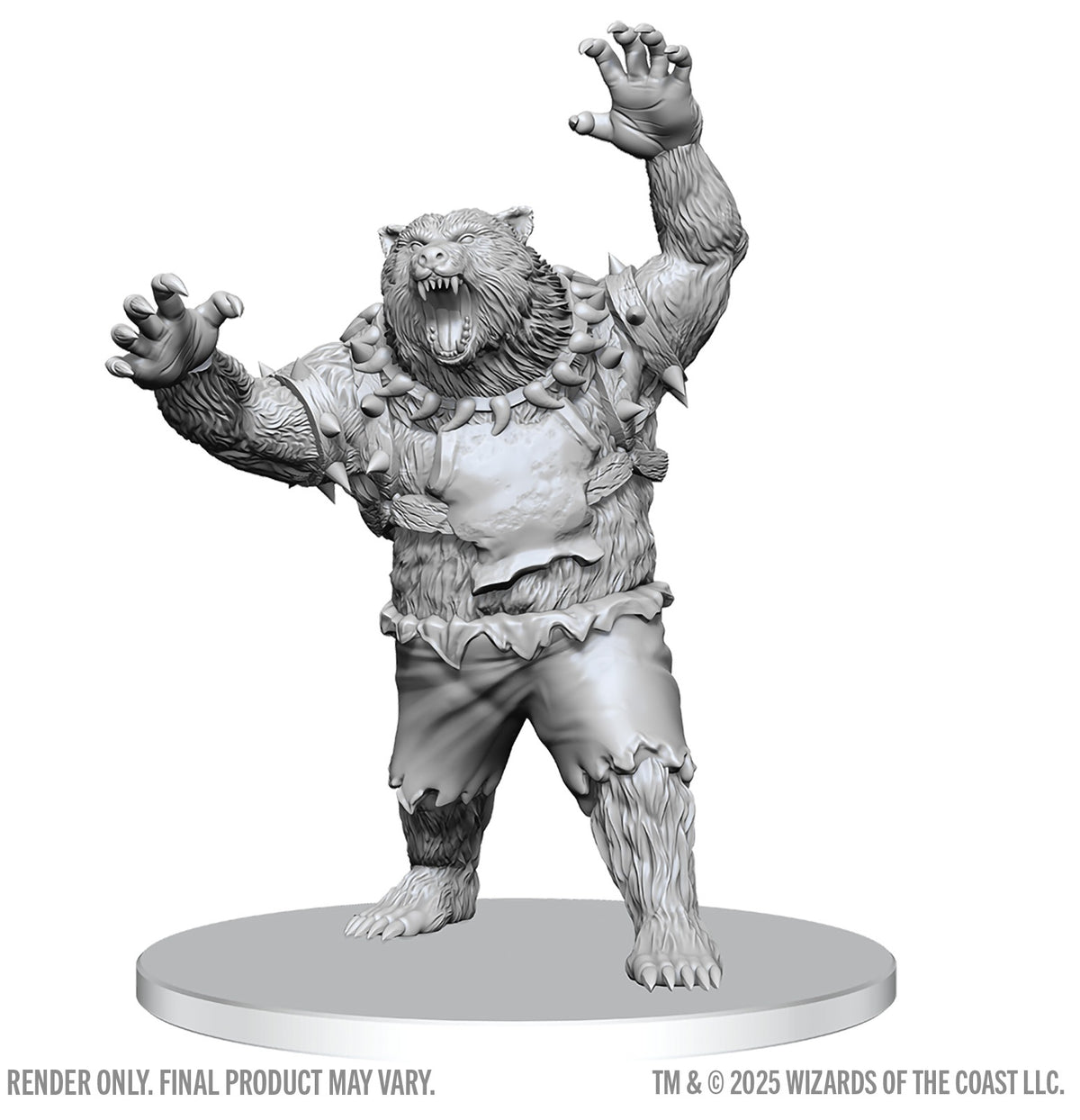 Dungeons & Dragons: Nolzur`s Marvelous Unpainted Miniatures - W28 Werebear Miniatures WizKids D&D Werebear