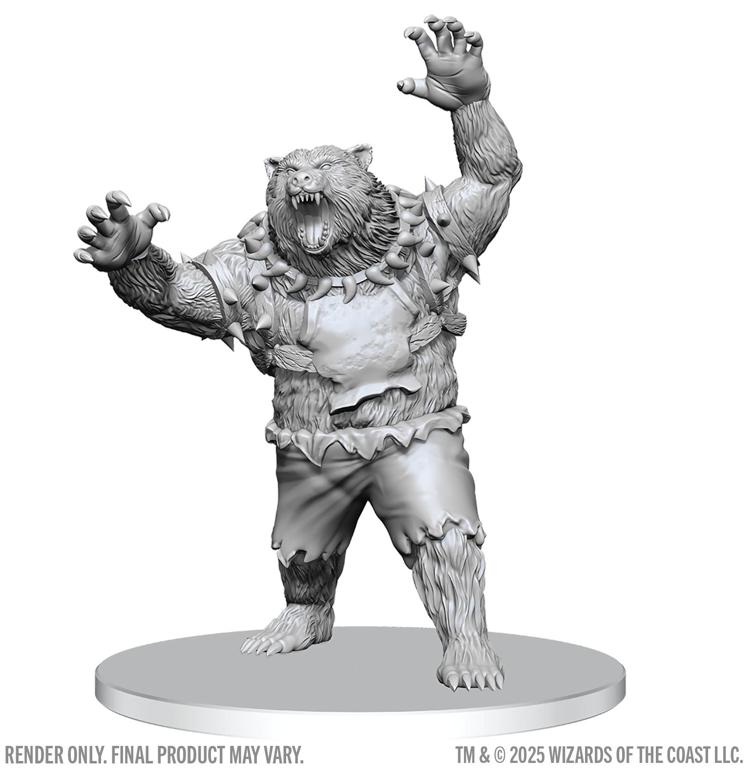 Dungeons & Dragons: Nolzur`s Marvelous Unpainted Miniatures - W28 Werebear Miniatures WizKids D&D Werebear