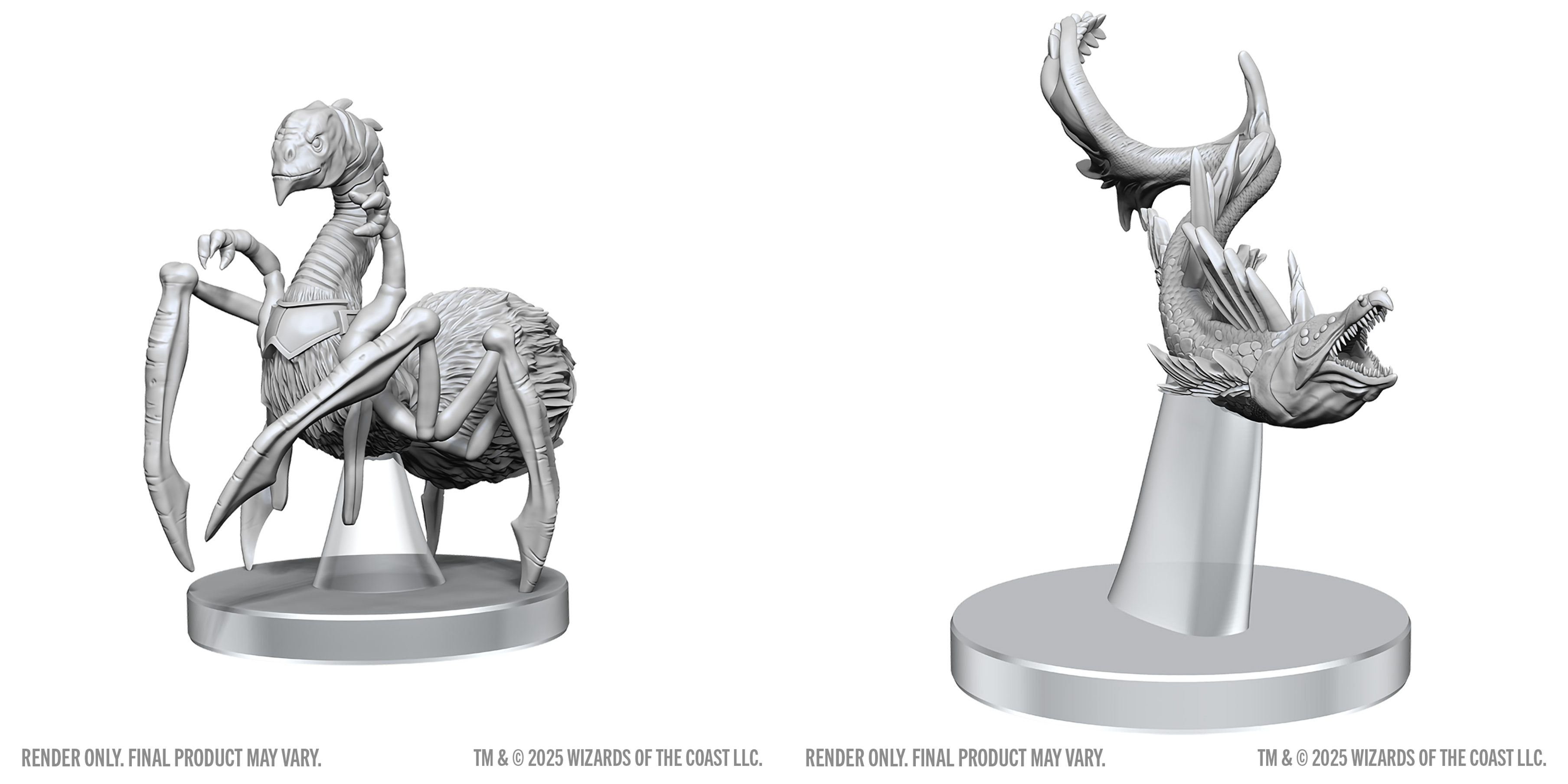 D&D: Nolzur's Marvelous Unpainted Miniatures Neogi & Space Eel Miniatures WizKids NPC Neogi & Space Eel