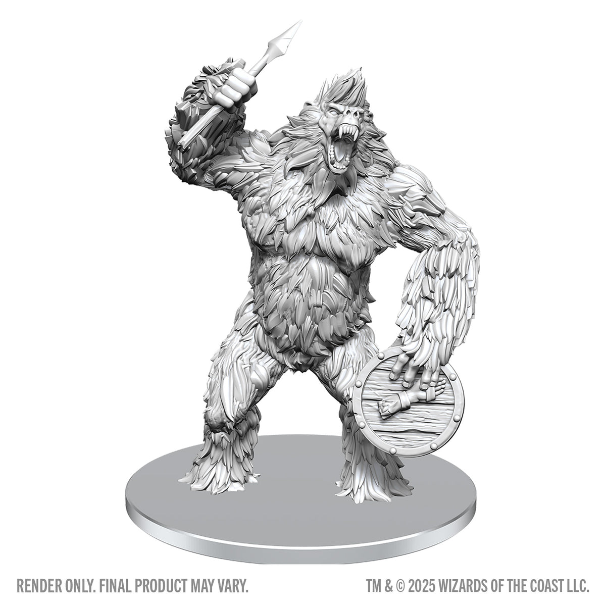Dungeons & Dragons: Nolzur`s Marvelous Unpainted Miniatures - W28 Classic Yeti Miniatures WizKids D&D Classic Yeti