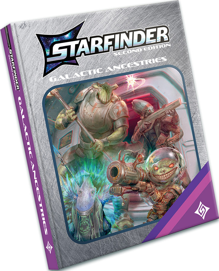 Starfinder: Galactic Ancestries Hardcover Retailer Exclusive Cover Board Games Paizo SF Galactic Ancestries (RE) (HB)
