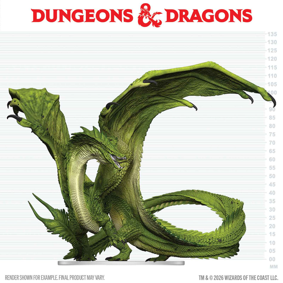 D&D ICONS OF THE REALMS: ADULT GREEN DRAGON DECEIVER BOXED MINIATURE Board Games WizKids D&D IotR ADULT GREEN DRAGON DECEIVER