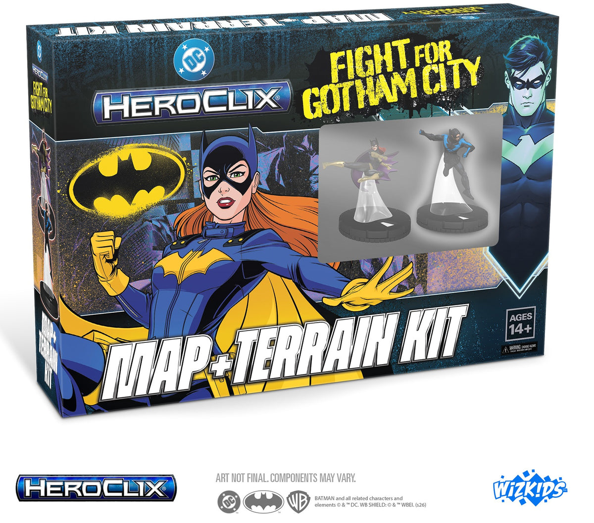 DC Hero Clix Fight for Gotham City Map and Terrain Kit Miniatures WizKids DC HC FfGC M&T Kit