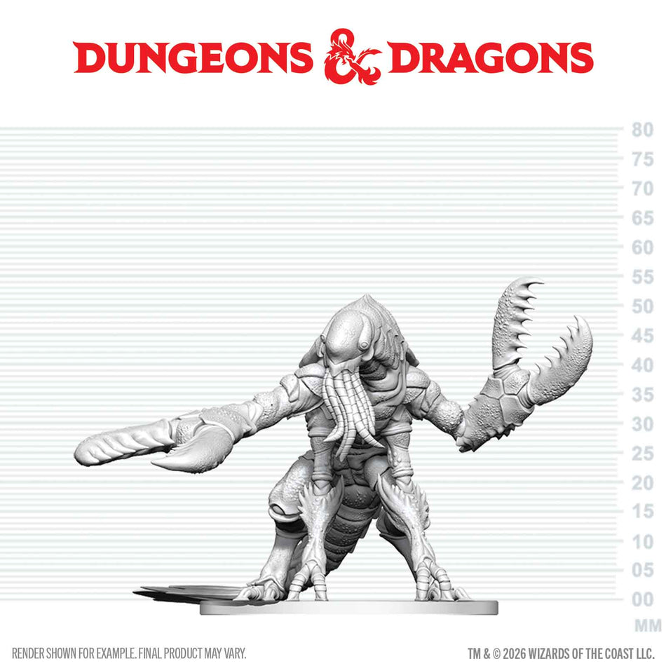 D&D Nolzur's Unpainted Miniatures W29 CHUUL Miniatures WizKids D&D NUM W29 CHUUL
