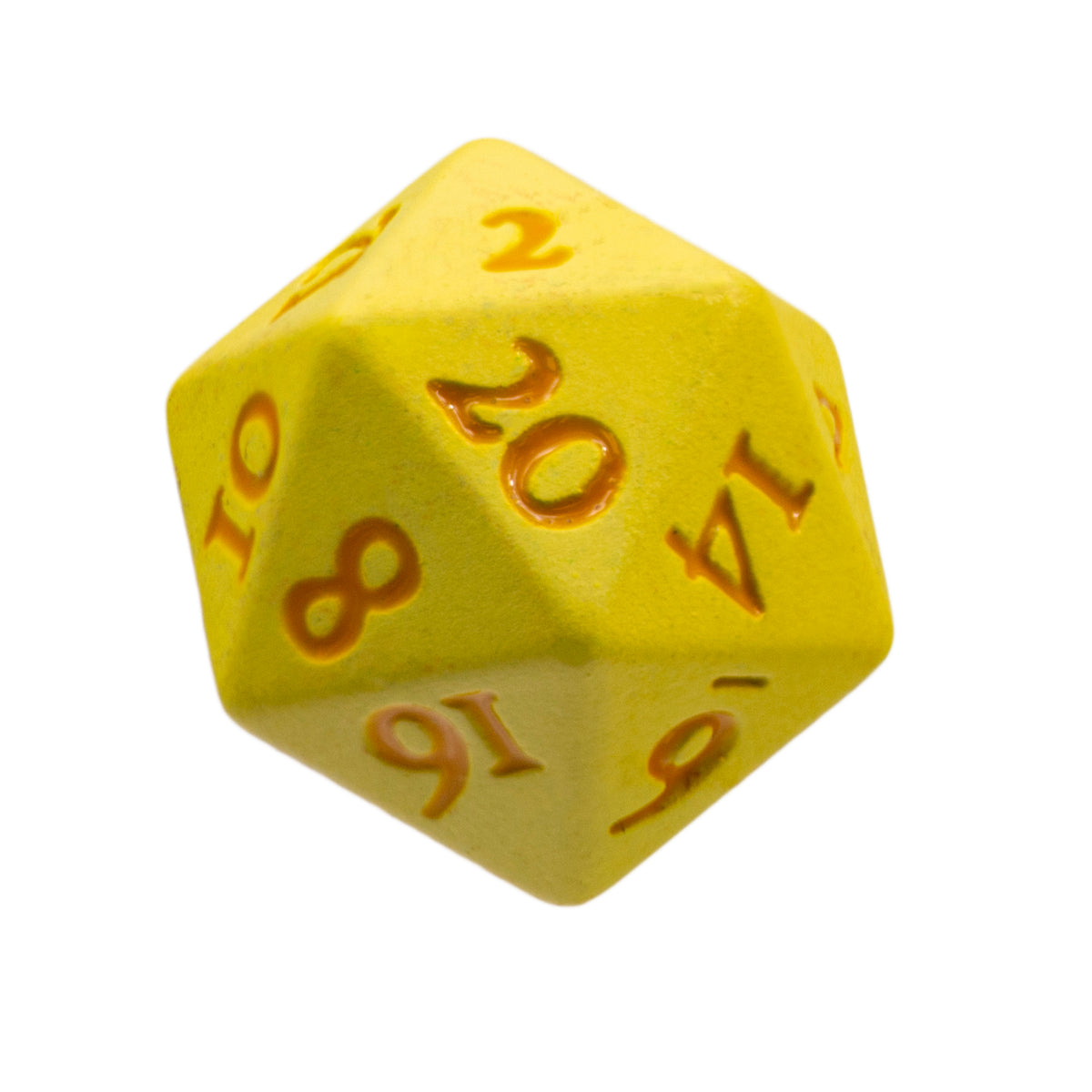 Ultra Pro Heavy Metal Dice (9 Options) Supplies Ultra Pro VIVID HEAVY METAL DICE YELLOW