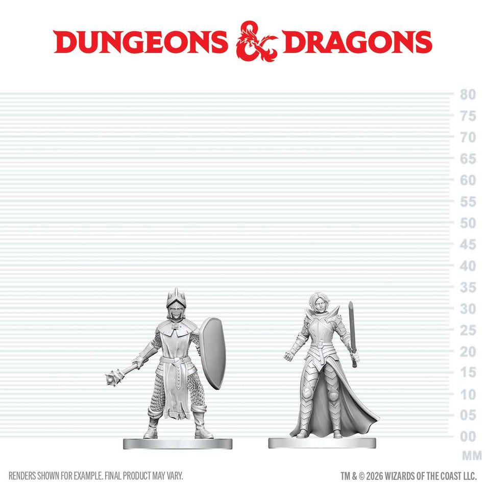 D&D Nolzur's Unpainted Miniatures W29 BLACK GAUNTLET N ZHENTILAR PALADIN OF BANE Miniatures WizKids D&D NUM W29 BLK GAUN N ZHENT PAL BANE