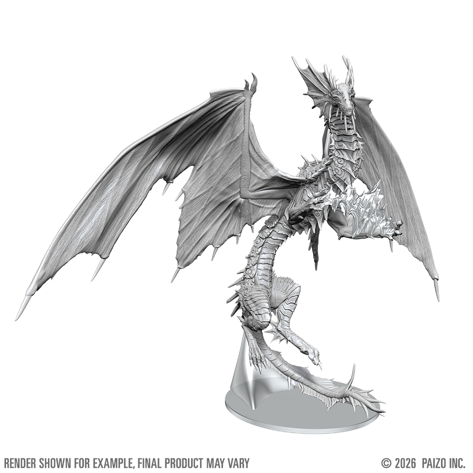 PATHFINDER BATTLES UNPAINTED DEEP CUTS: ADULT MIRAGE DRAGON BOXED MINIATURE Miniatures WizKids Adult Mirage Dragon UP