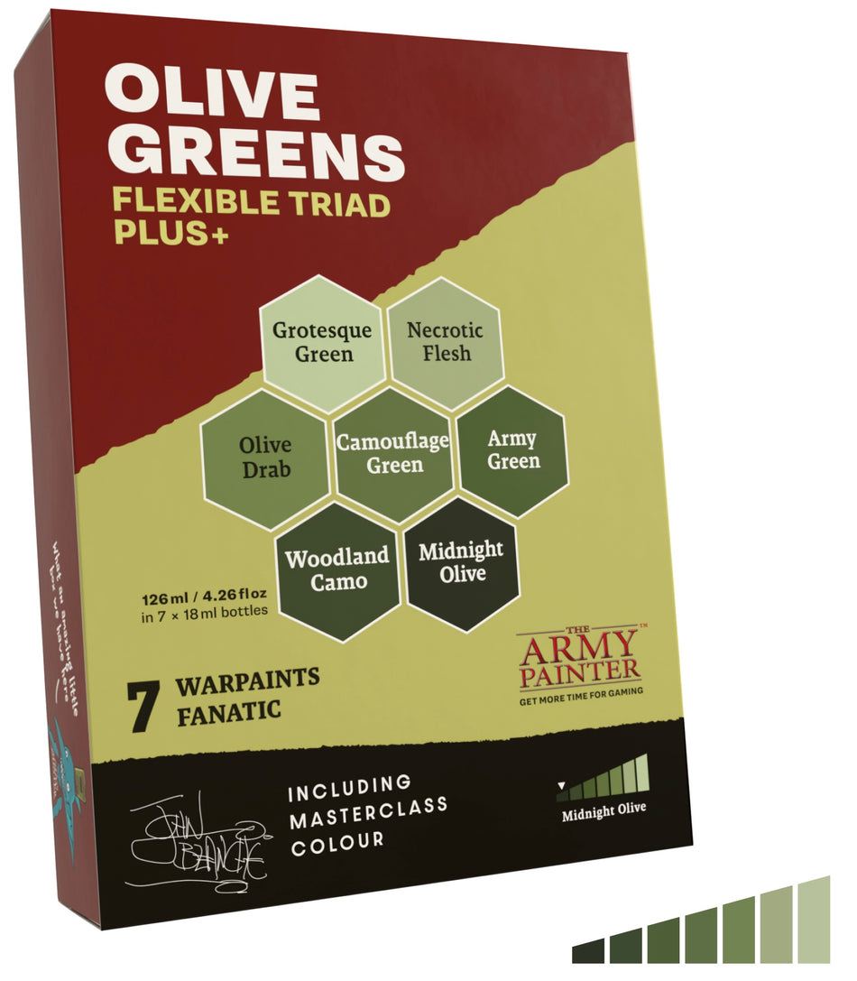 Warpaints Fanatic: Triad PLUS+ Olive Greens Paints Army Painter WF Triad + Olive Greens