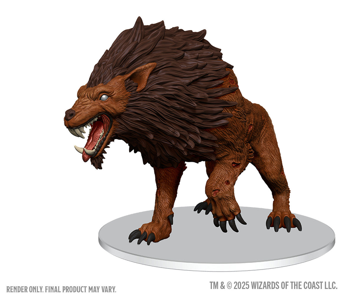 D&D Icons of the Realm Dire Worg Miniatures WizKids IotR Dire Worg