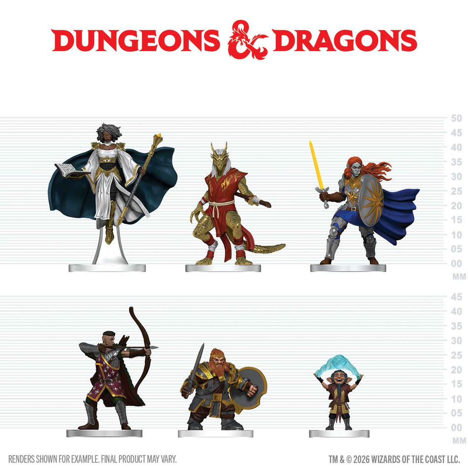 D&D Icons of the Realms: W29 Player's Handbook - Swords n Staves Starter Set Miniatures WizKids IotR Swords n Staves Starter Set