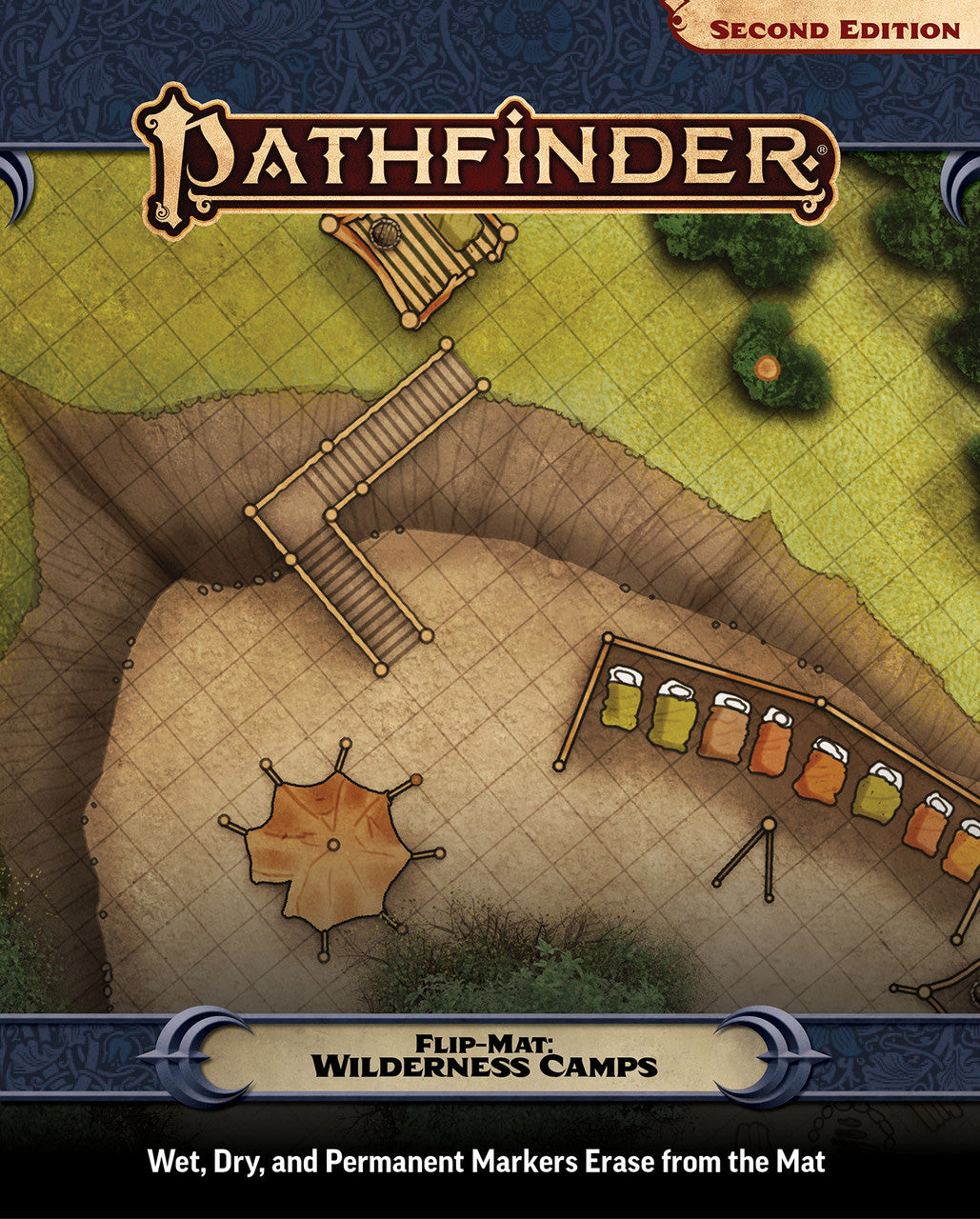 Pathfinder Flip Mat: Wilderness Camps RPG Maps Paizo PF FM Wilderness Camps