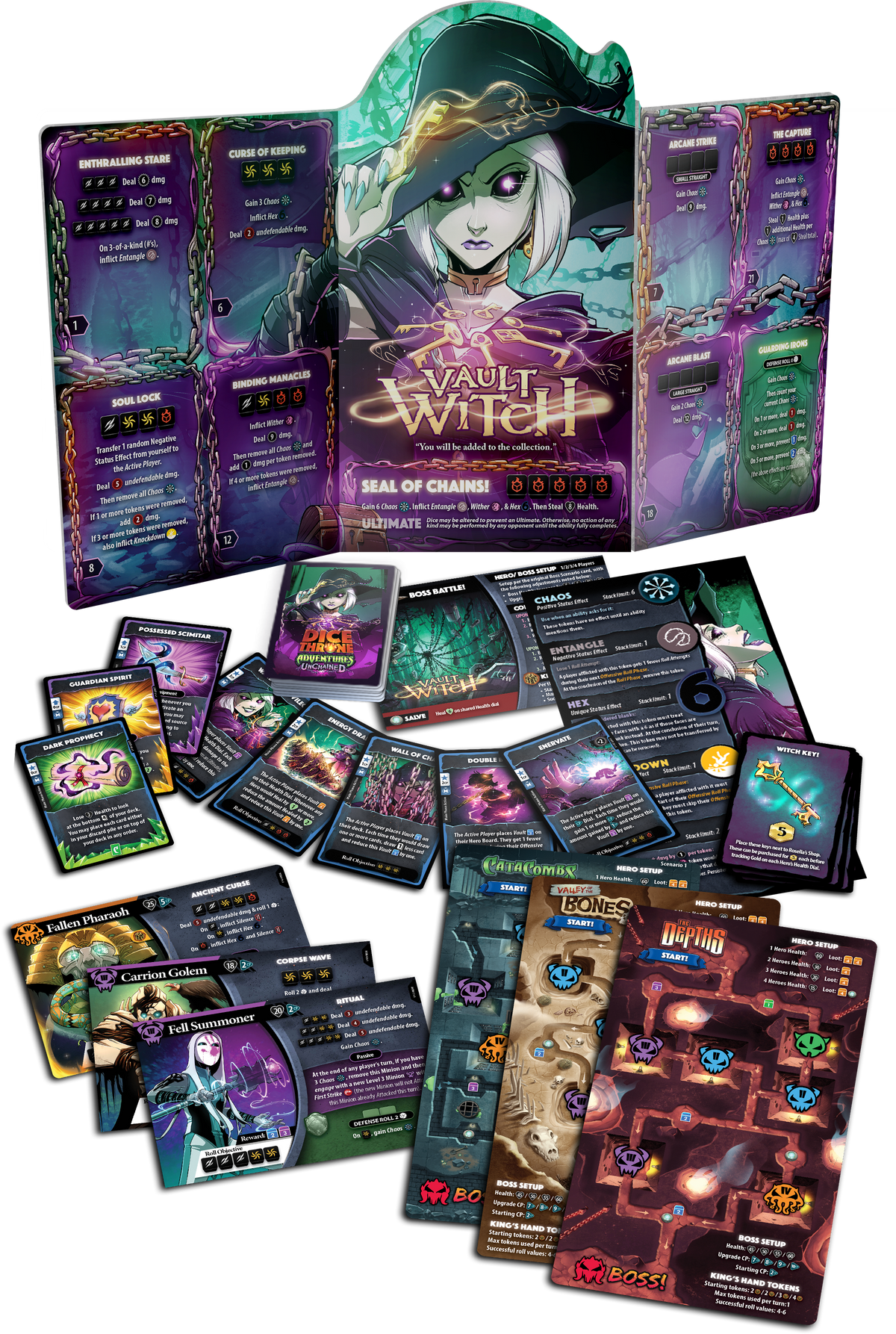 Dice Throne Adventures Unchained Expansion Board Games Roxley Games DT Adventures Unchained