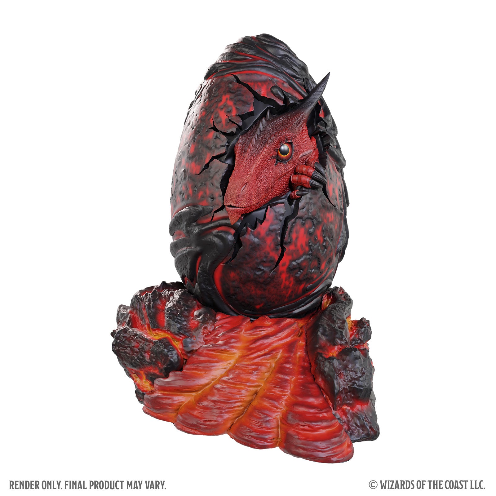 DND Replicas of the Realms Red Dragon Egg Miniatures WizKids Red Dragon Egg