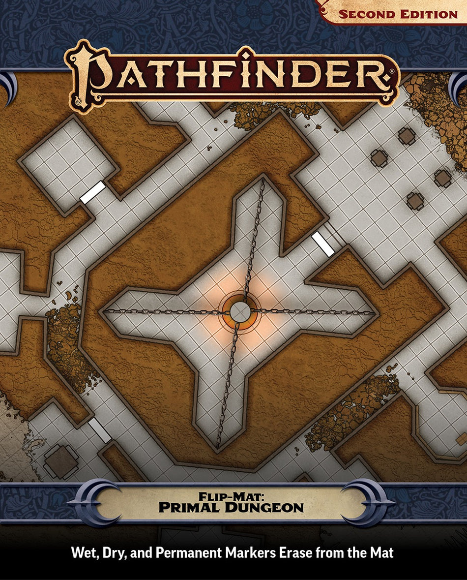 Pathfinder Flip-Mat Primal Dungeon RPG Maps Paizo PF FM Primal Dungeon