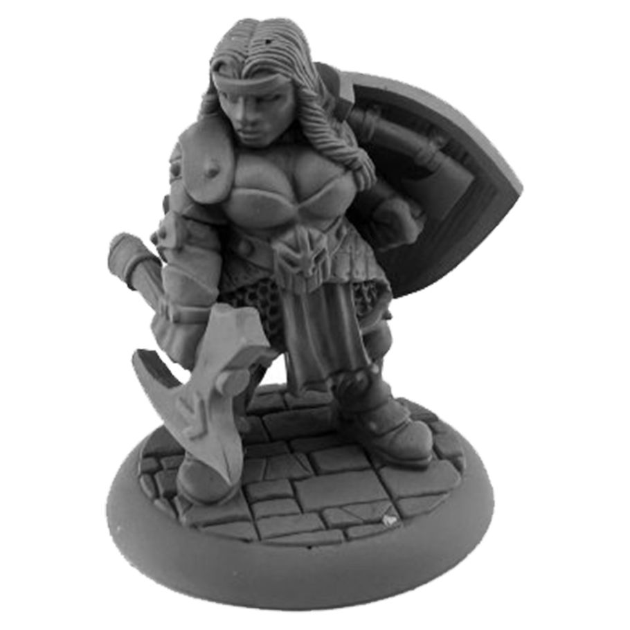 Reaper Legends: Freya, Dwarf Fighter Miniatures Reaper Miniatures