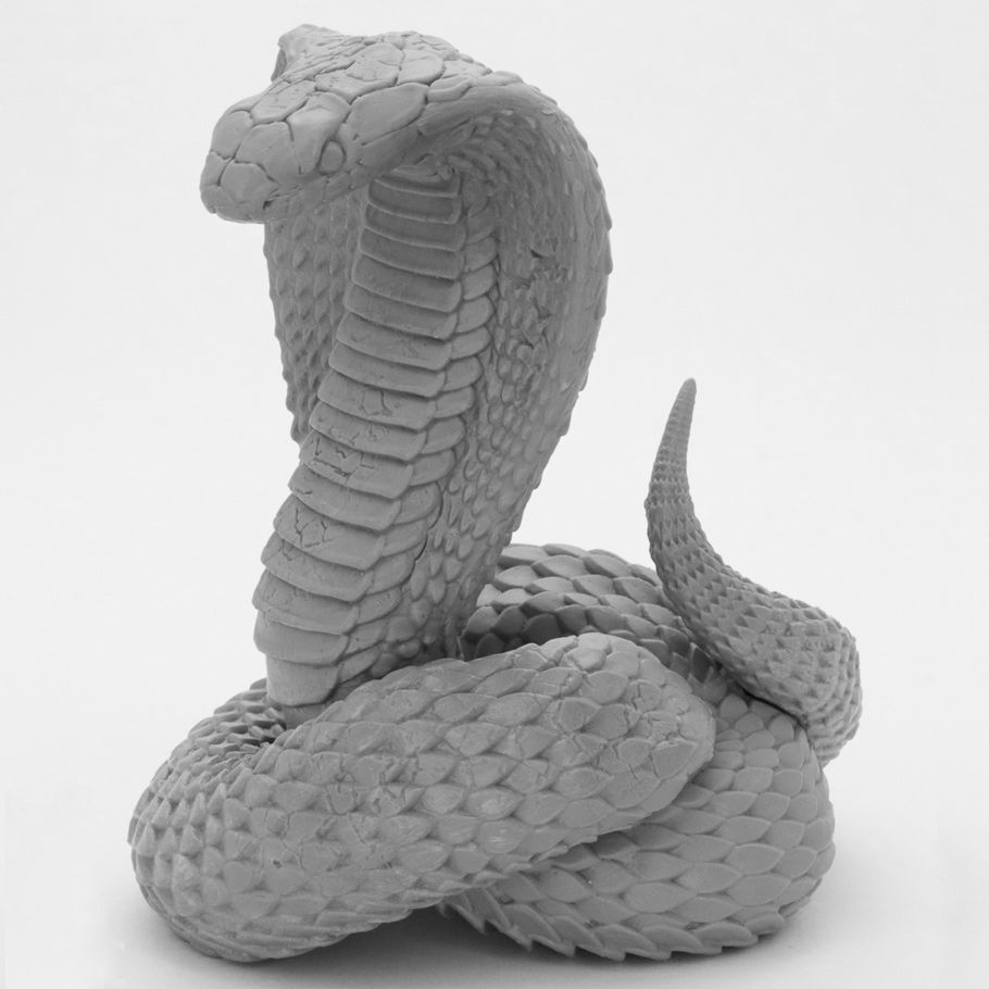 Reaper Bones Black: King Cobra Miniatures Reaper Miniatures