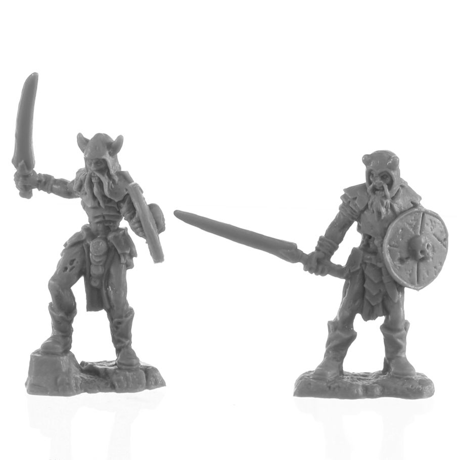 Reaper Bones Black: Rune Wight Warriors (2) Miniatures Reaper Miniatures