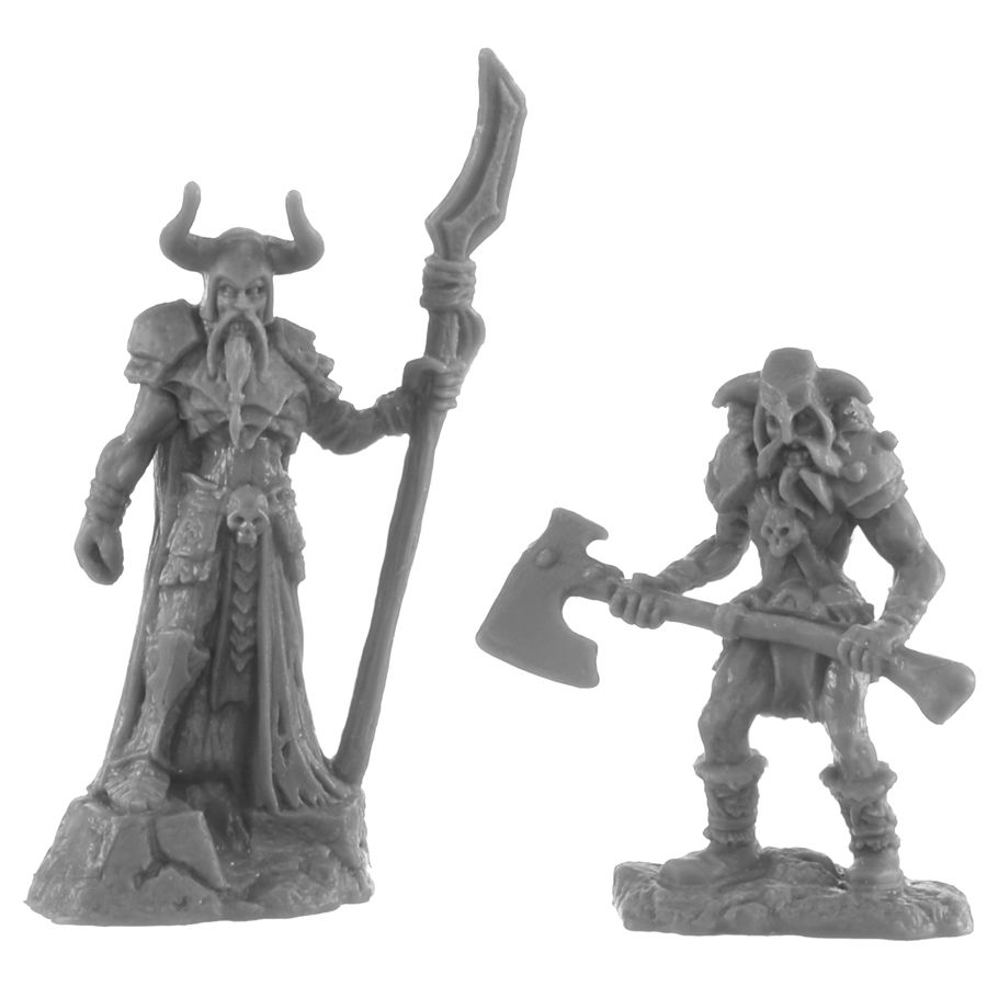 Reaper Bones Black: Rune Wight Thane and Jarl (2) Miniatures Reaper Miniatures