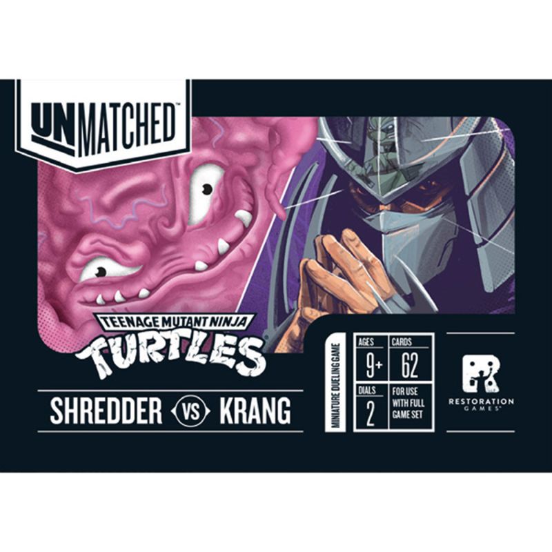Unmatched Adventures: Teenage Mutant Ninja Turtles - Shredder and Krang "Hero" Decks Board Games Restoration Games UMA Adv Shred Krang