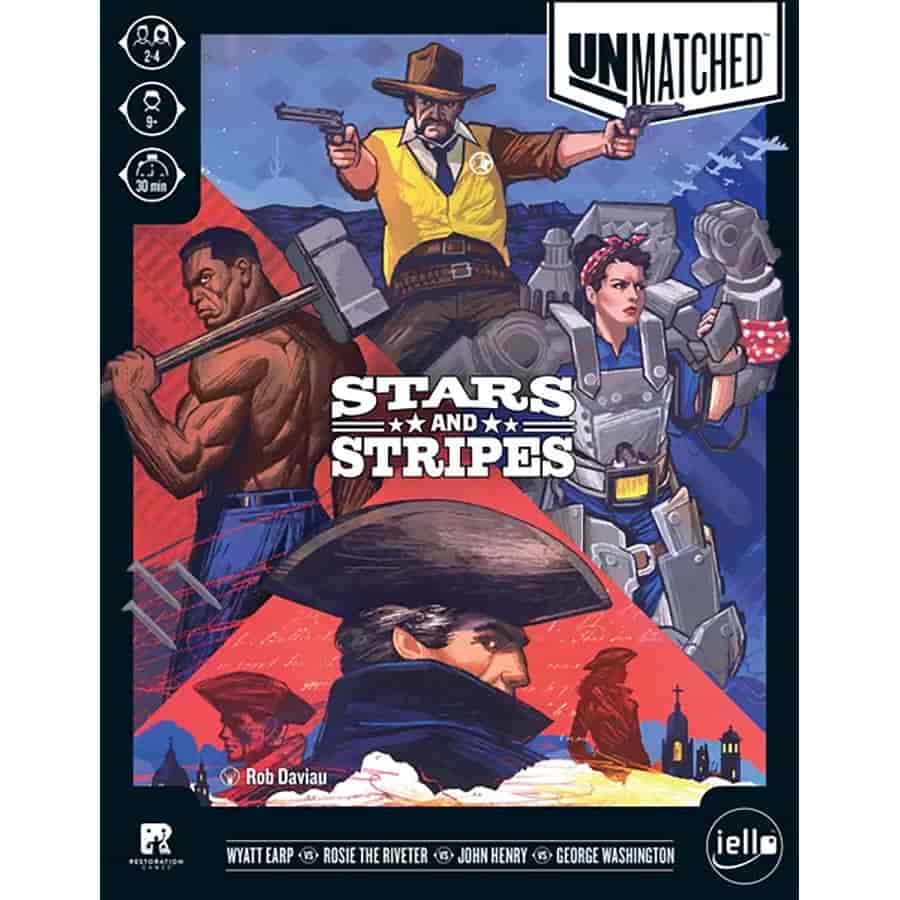 Unmatched: Stars and Stripes Board Games Restoration Games UMA Stars and Stripes