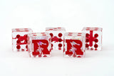 Risk 22mm Dice Set: Offense and Defense Dice Dice FanRoll by Metallic Dice Games
