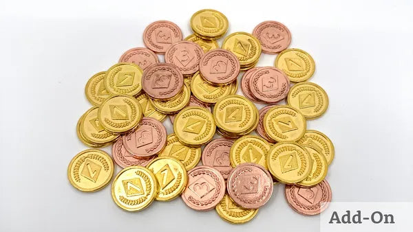 Gems of Iridescia Metal Coin Upgrade Board Games Rock Stone & Dice Gems of Iridescia Coins