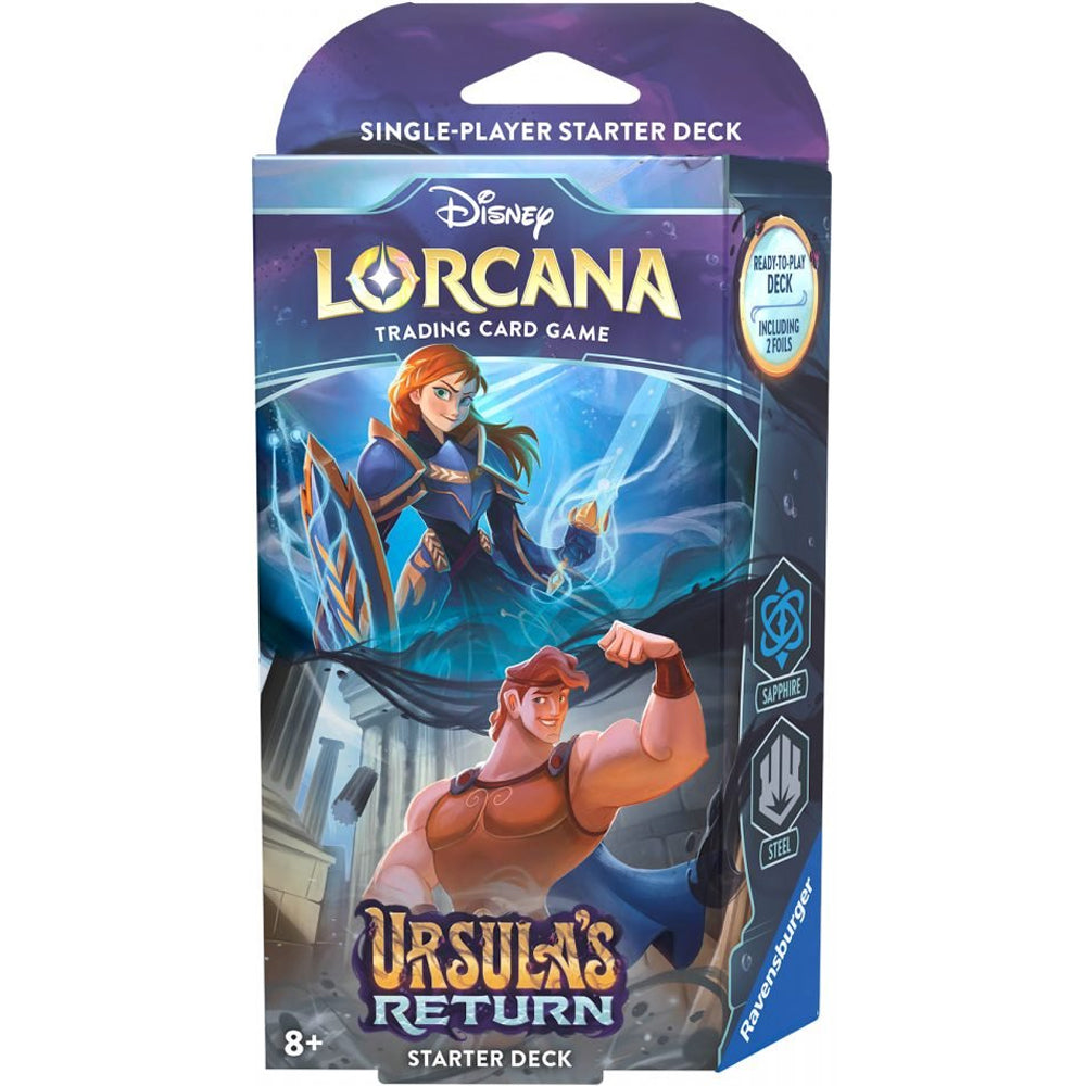 Disney Lorcana TCG: Ursula's Return Starter Decks (2 options) Trading Card Games Ravensburger URT SD Sapphire & Steel