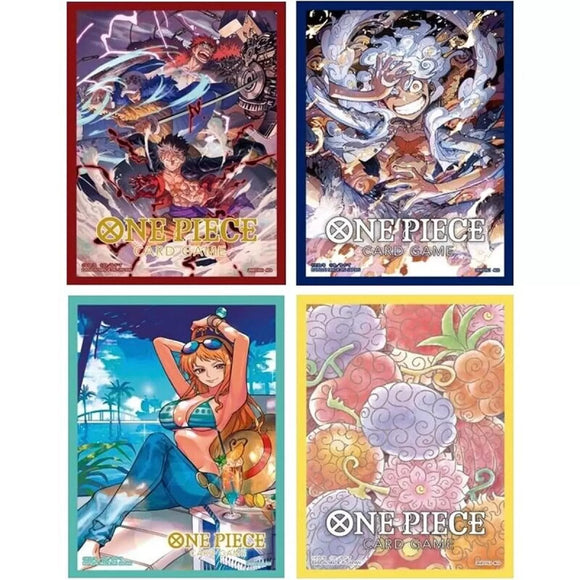 One Piece TCG Official Sleeves Assortment 4 - 70ct  Bandai   