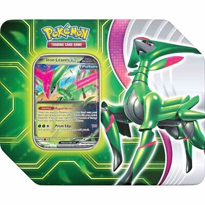 Pokemon TCG: Scarlet & Violet: Paradox Clash Tins (2 options) Trading Card Games Pokemon USA Iron Leaves Paradox Clash Tin