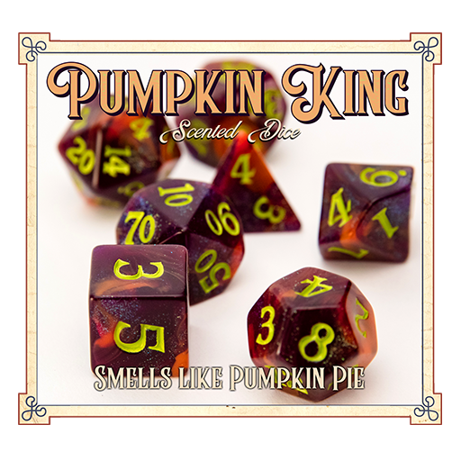 Scented Dice by Baron Smellybones - Pumpkin King Dice Studio Woe