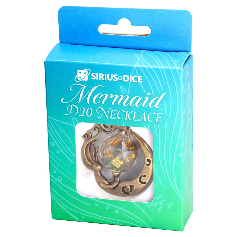 Sirius Dice Mermaid d20 Necklace Dice Sirius Dice   
