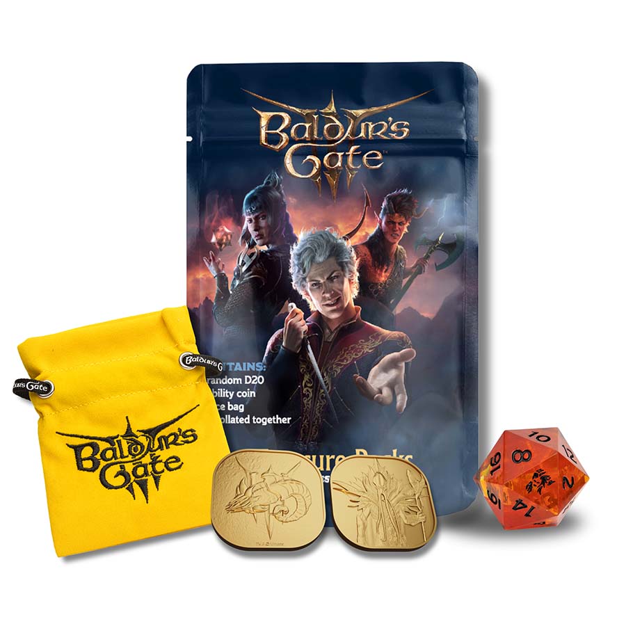Dungeons & Dragons Baldur's Gate Treasure PDQ Trading Card Games Sirius Dice D&D BG3 Treasure PDQ