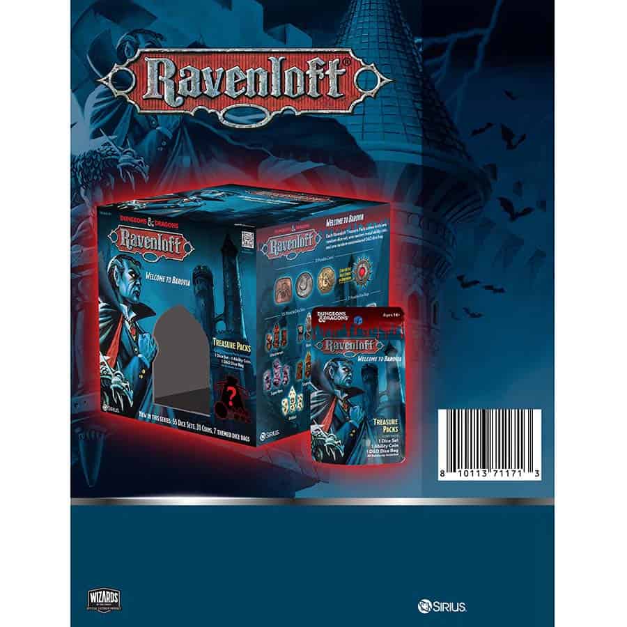 D&D: CASTLE RAVENLOFT Treasure Packs PDQ Toys Sirius Dice D&D: CASTLE RAVENLOFT TP PDQ