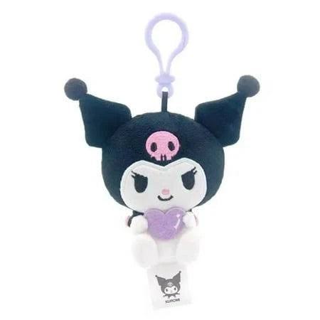Sanrio Kuromi Heart Plush Keychain Plushes JBK International Sanrio Plush Kuromi Keychain