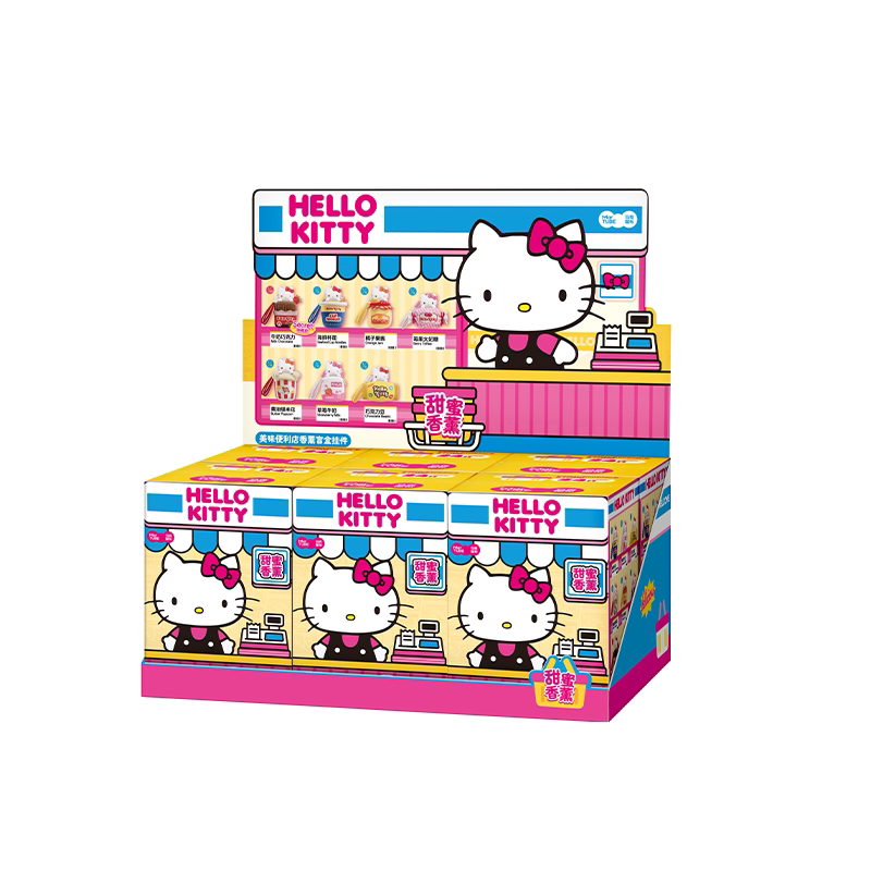 Hello Kitty Tasty Convenience Store Scented Plush Charm Blind Box Toys Pepper Joy