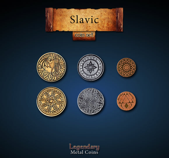 Legendary Metal Coins - Slavic (3 options) Supplies Drawlab Entertainment