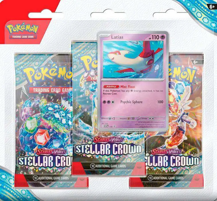 best buy drops pokemon cards Pokemon TCG S&V Stellar Crown 3 Pack Blister (2 options) – Common Ground  Games