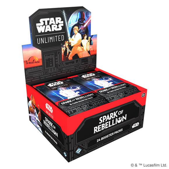 Star Wars Unlimited [SOR] Spark of Rebellion Boosters (2 options) Trading Card Games Fantasy Flight SOR Booster Box  