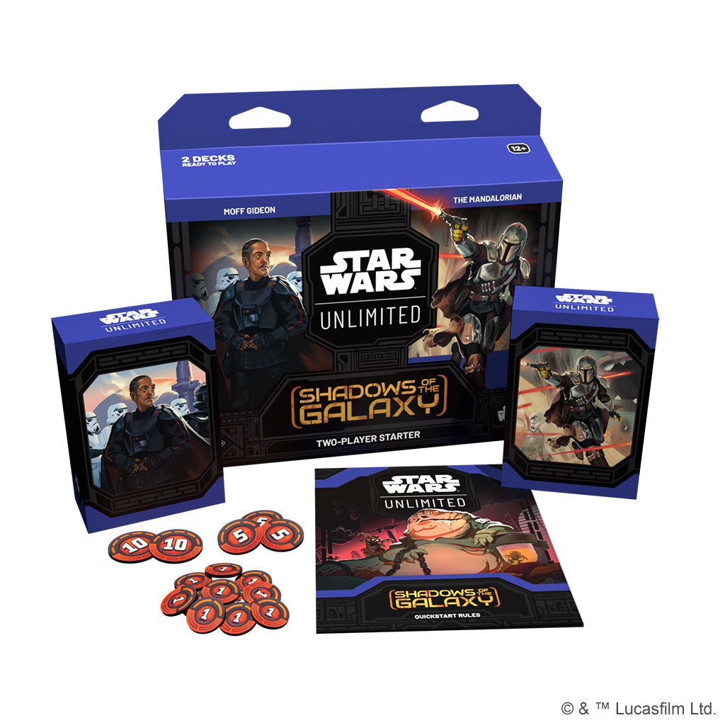 Star Wars Unlimited [SHD] Shadows of the Galaxy Two Player Starter Set Trading Card Games Fantasy Flight   