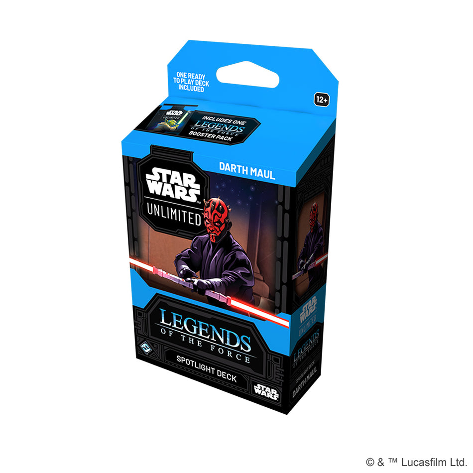 Star Wars Unlimited [LOF] Legends of the Force Spotlight Deck (3 options) Trading Card Games Fantasy Flight LOF SD Darth Maul