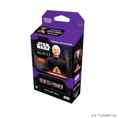 Star Wars Unlimited [SOP] Secrets of Power Spotlight Deck (3 options) Trading Card Games Fantasy Flight SOP SD Palpatine